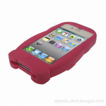 Cute Turtle Shape Silicone Mobile Phone Case for iPhone 4 and 4S